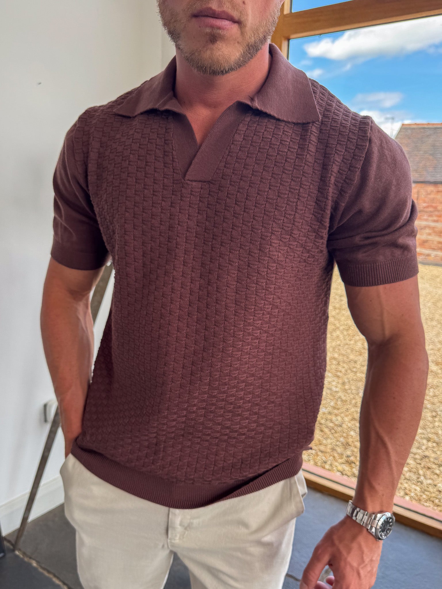 Monaco poloshirt - Bruin