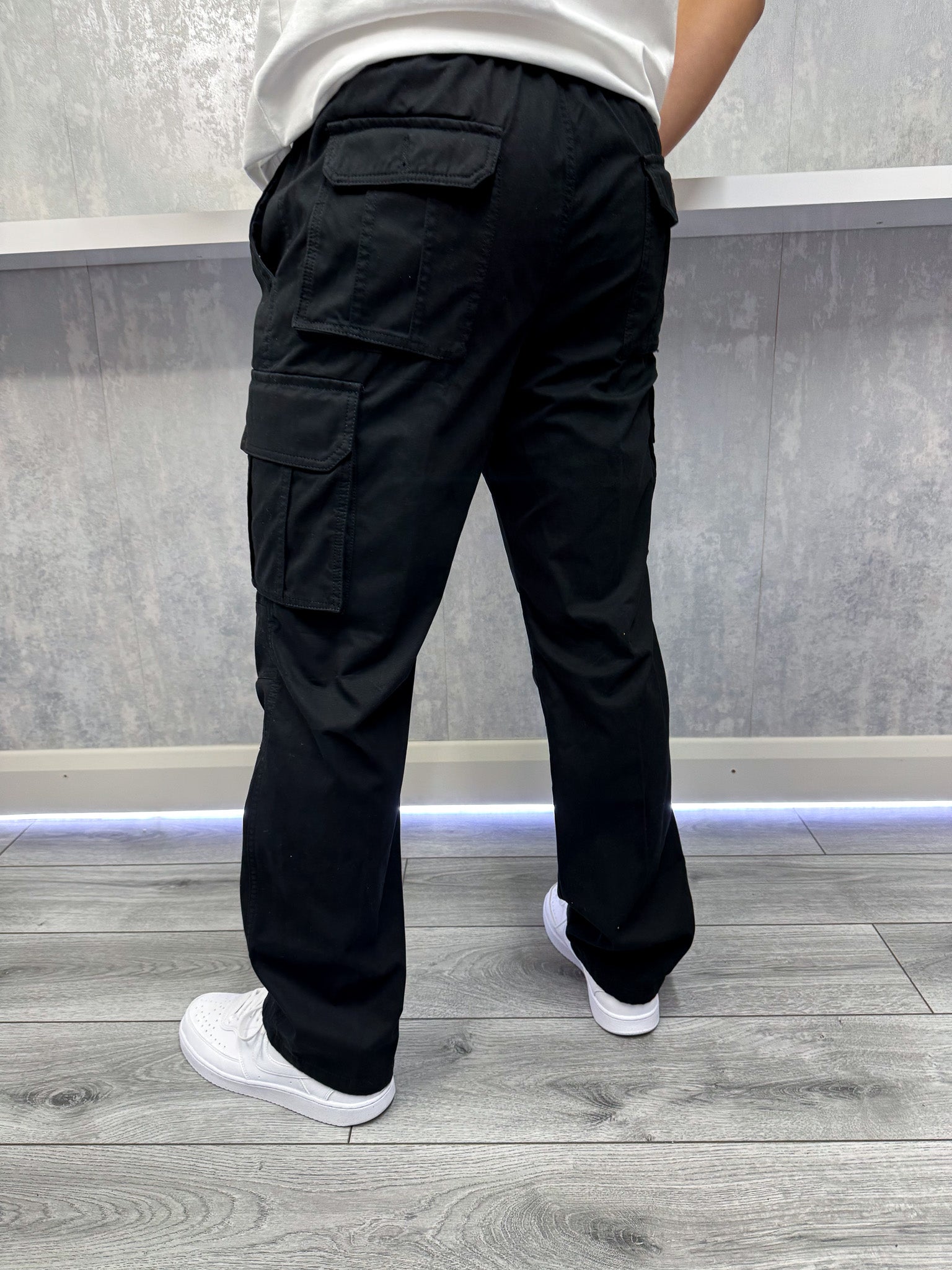 Pantaloni cargo quotidiani - nero
