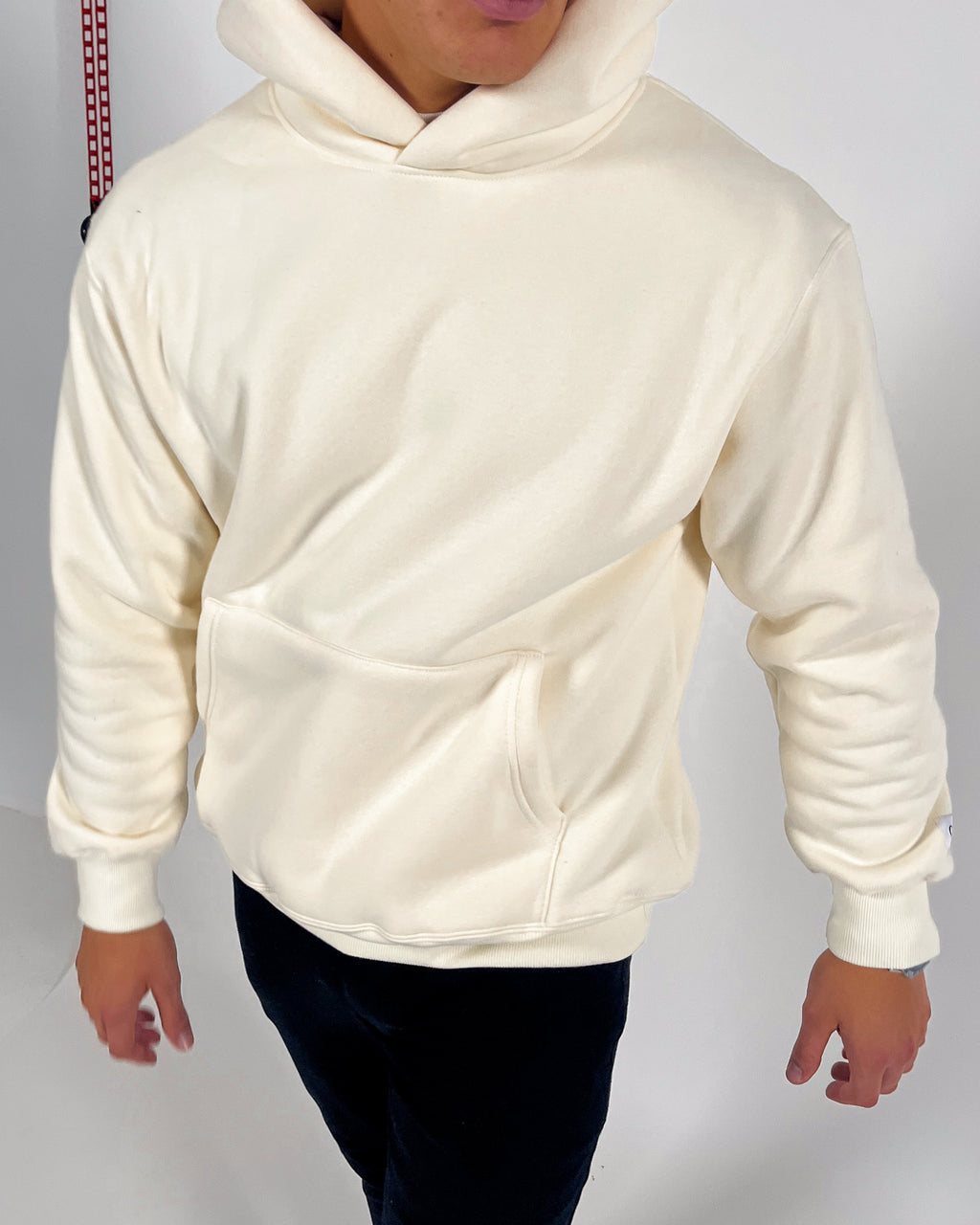 Sudadera esencial de Cali de gran tamaño - Crema