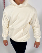 Sudadera esencial de Cali de gran tamaño - Crema