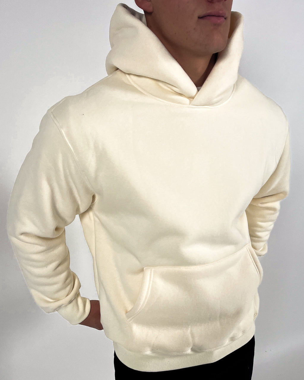 Sudadera esencial de Cali de gran tamaño - Crema