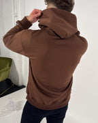 Sudadera esencial de Cali de gran tamaño - Brown