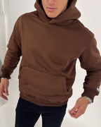 Sudadera esencial de Cali de gran tamaño - Brown