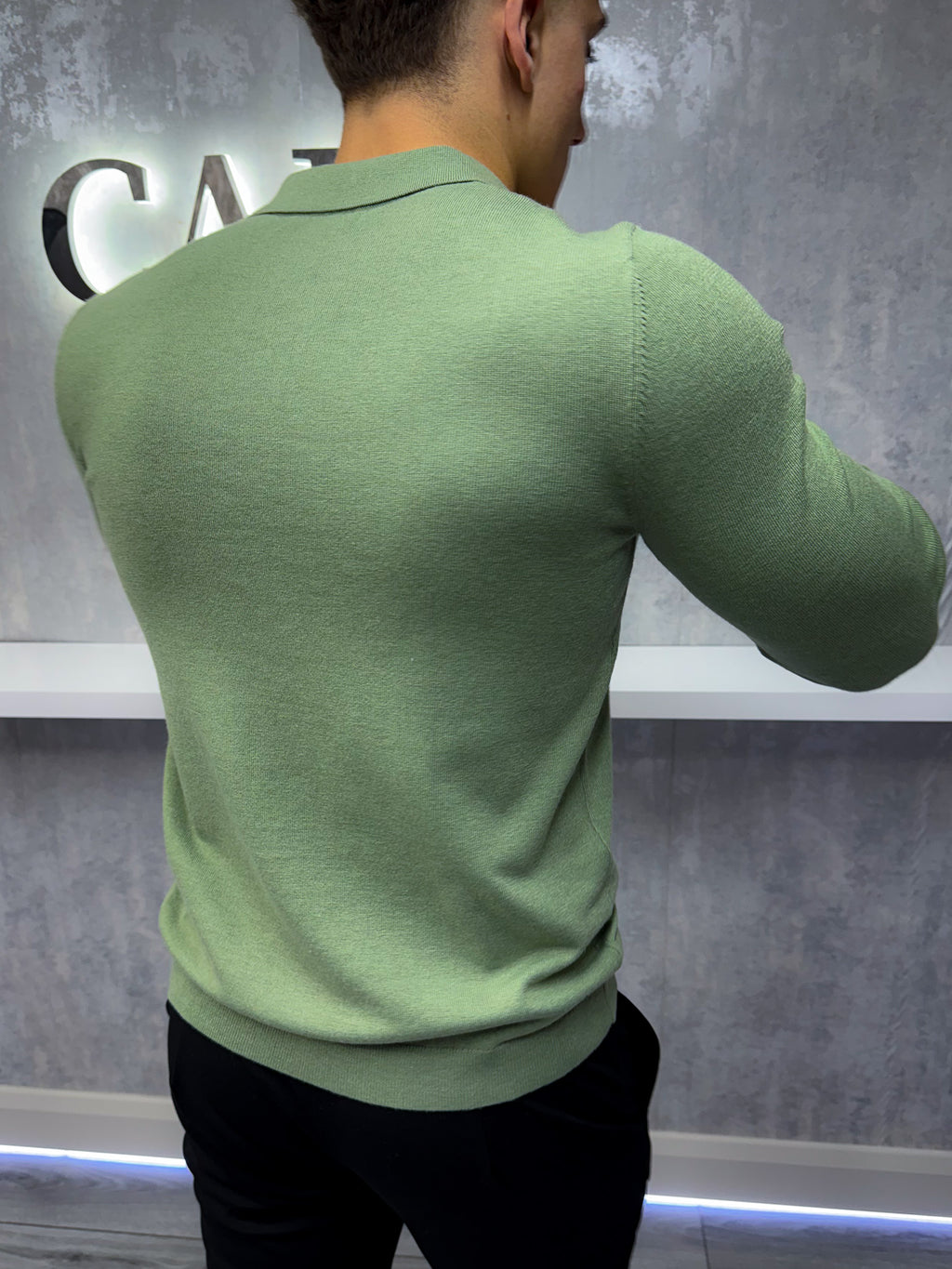 Polo a manica lunga Rockefeller - Khaki