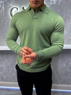 Polo a manica lunga Rockefeller - Khaki