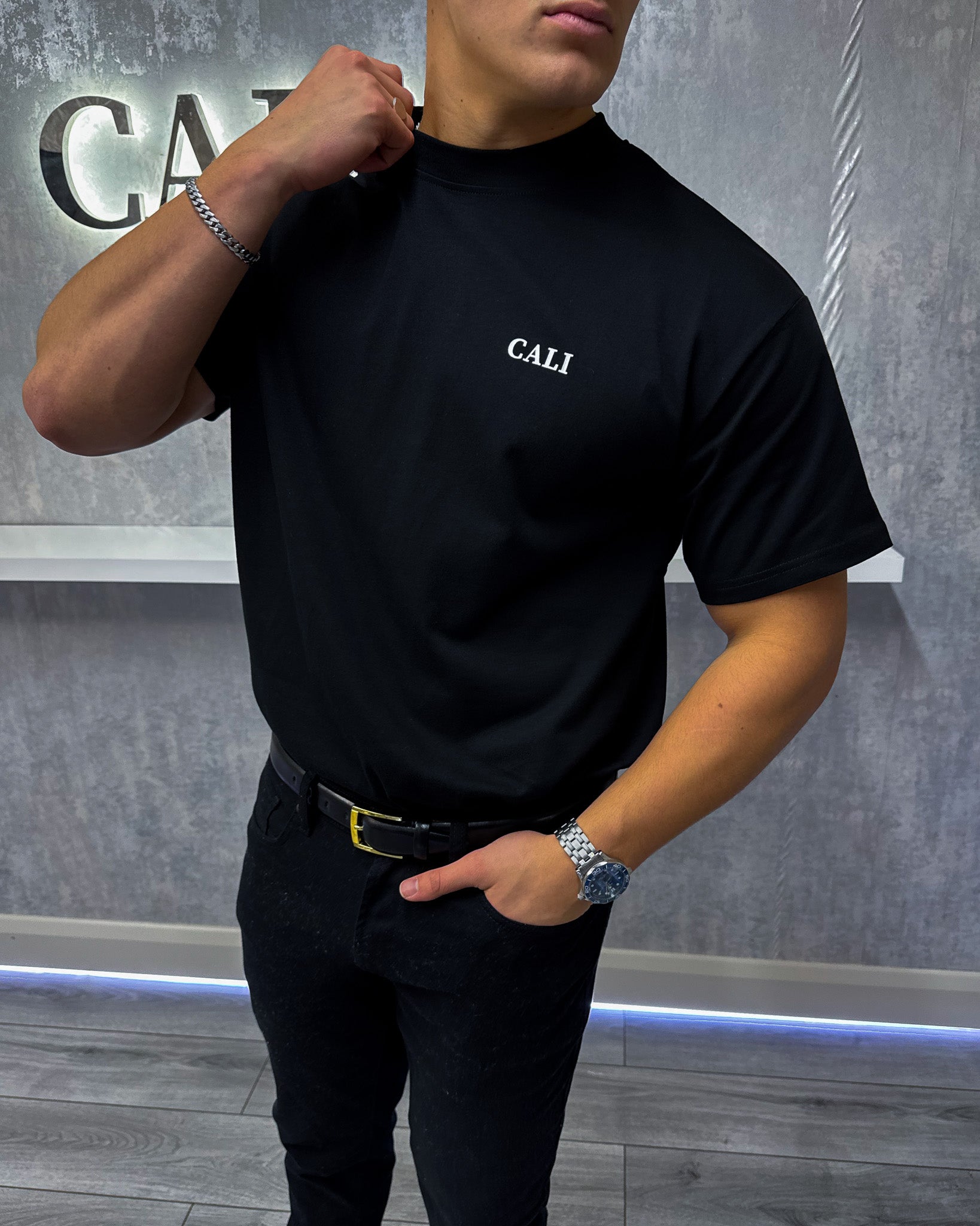 Camiseta de impresión grande (edición limitada) - Negro