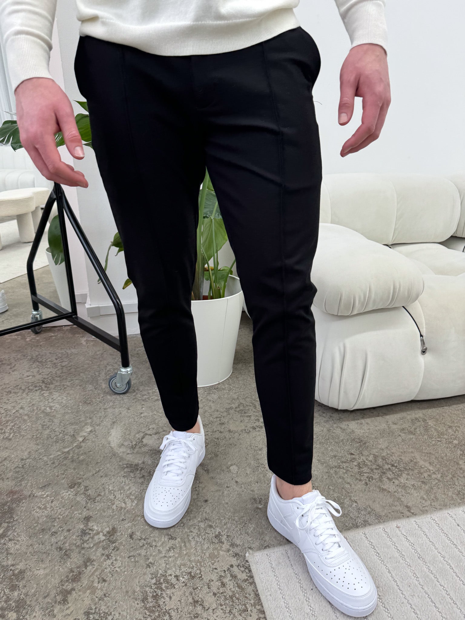 capone Luxe Broek - Zwart