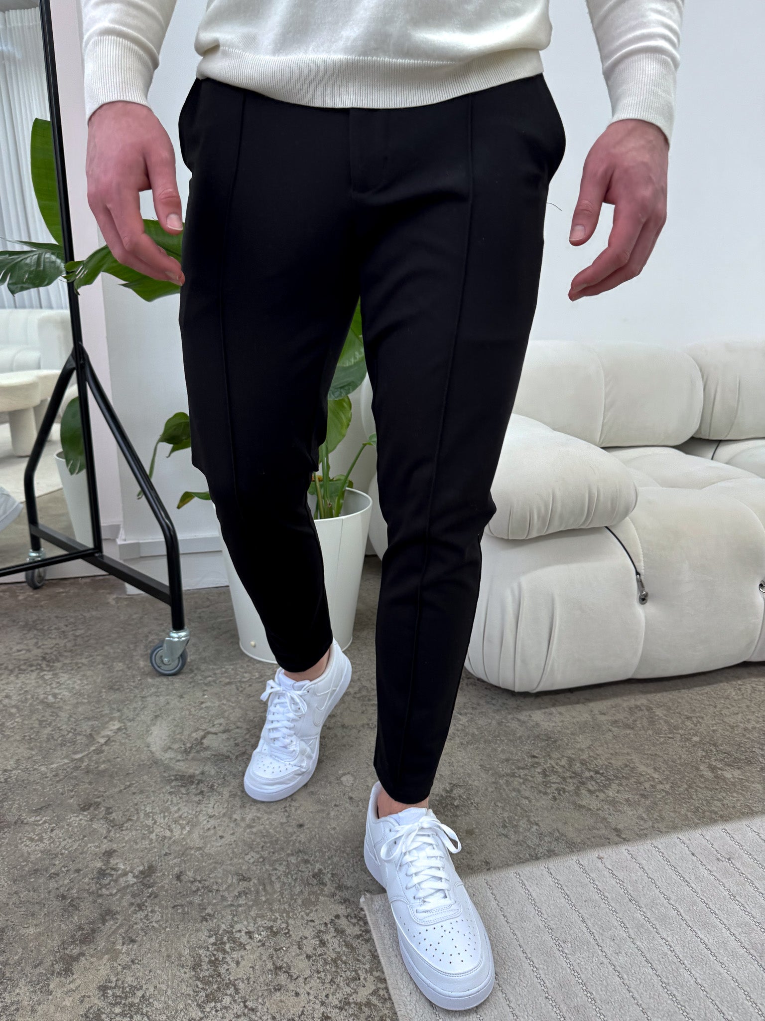 capone Luxe Broek - Zwart