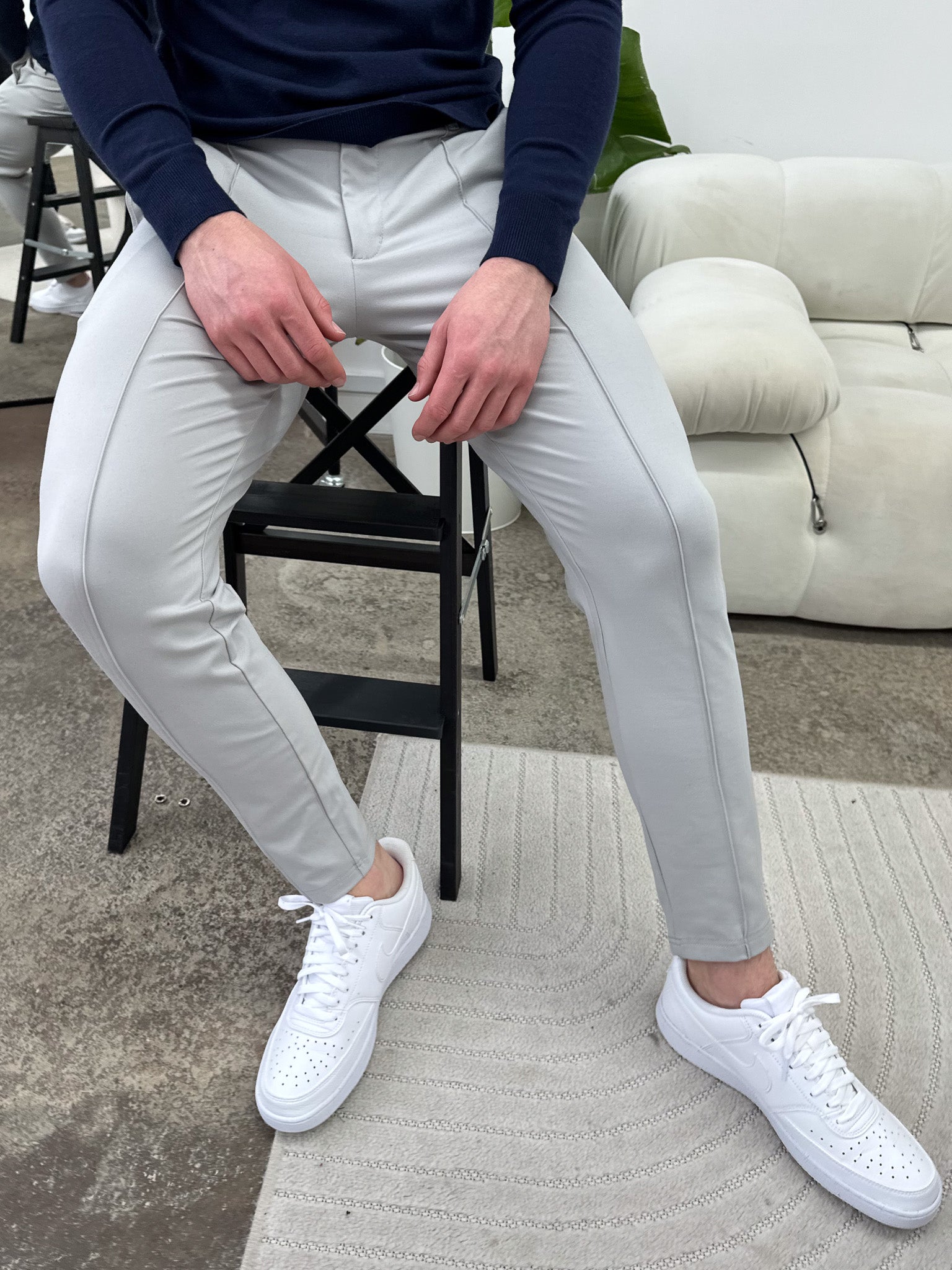 capone Luxe Broek - Grijs