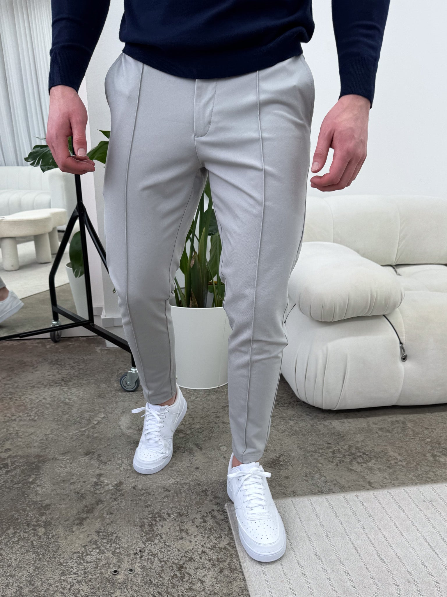 capone Luxe Broek - Grijs