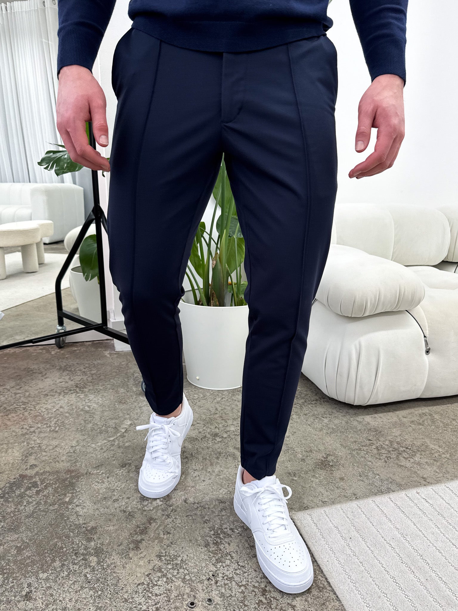Pantalones de lujo Capone - azul marino