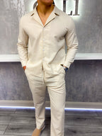 The Linen Shirt - Oatmeal