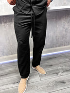 The linen trousers - Black