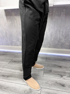 The linen trousers - Black