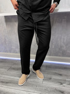The linen trousers - Black