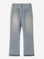 Mens Flared denim jeans - Light blue