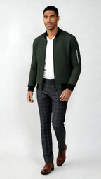 Herren Pullover mit halbem Reißverschluss und Zopfmuster - Weiche Baumwollmischung Warmer Pullover