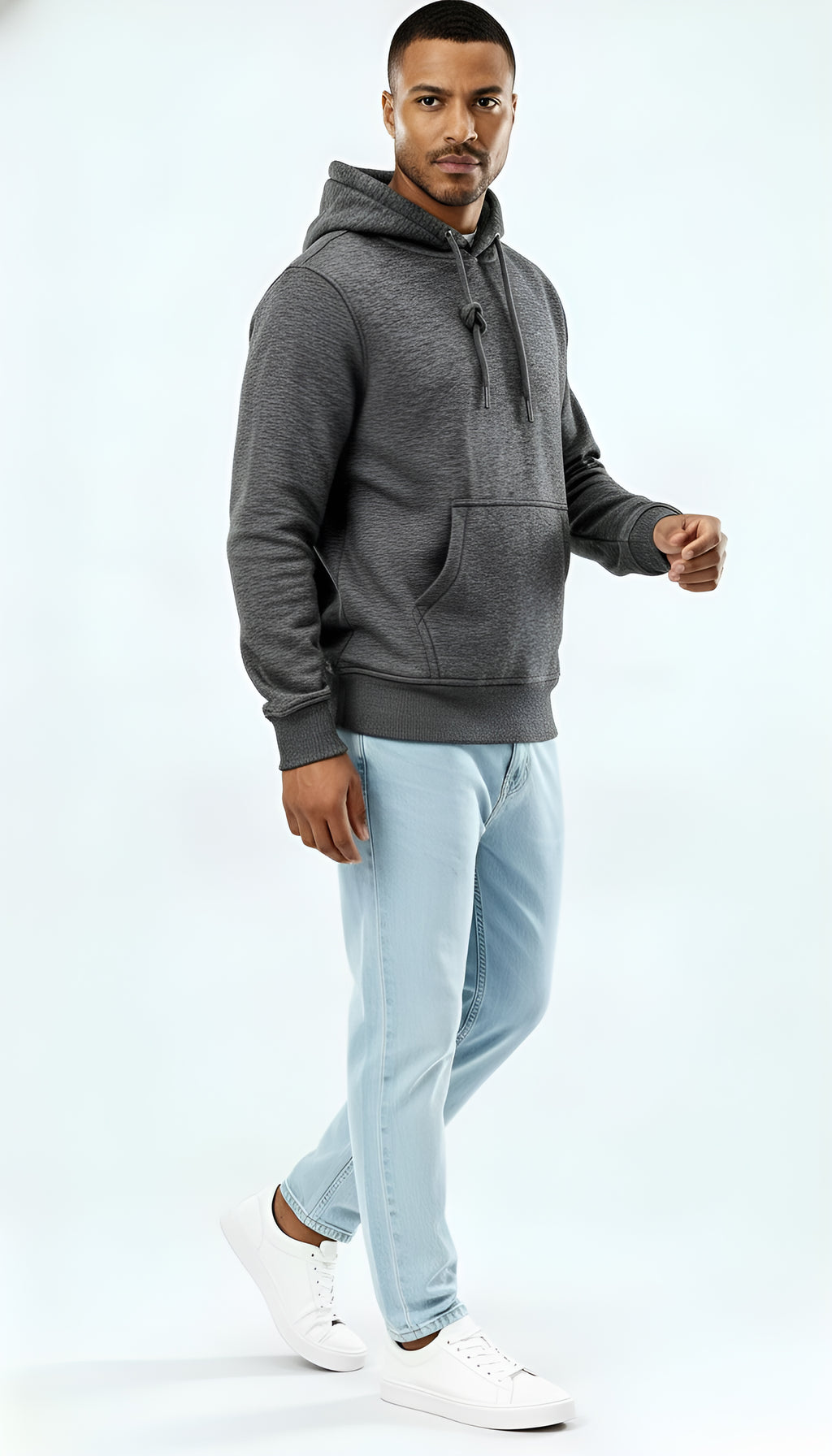 Herren-Hoodie – Pullover aus weicher Baumwollmischung mit verstellbarer Kapuze & Kängurutasche für täglichen Komfort