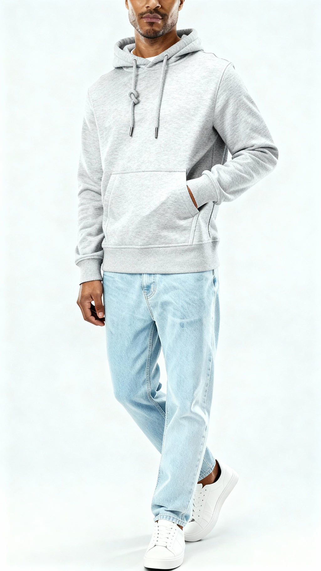 Herren-Hoodie – Pullover aus weicher Baumwollmischung mit verstellbarer Kapuze & Kängurutasche für täglichen Komfort