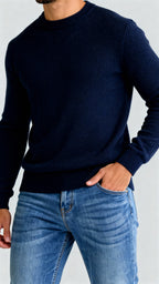 The Milano - Jersey de punto para hombre , Look clásico entallado