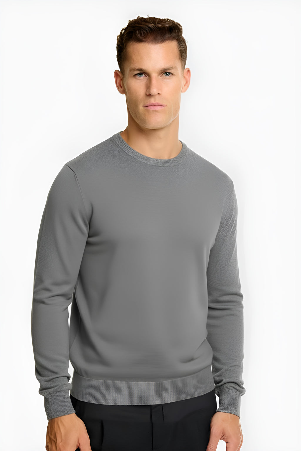 The Milano - Jersey de punto para hombre , Look clásico entallado