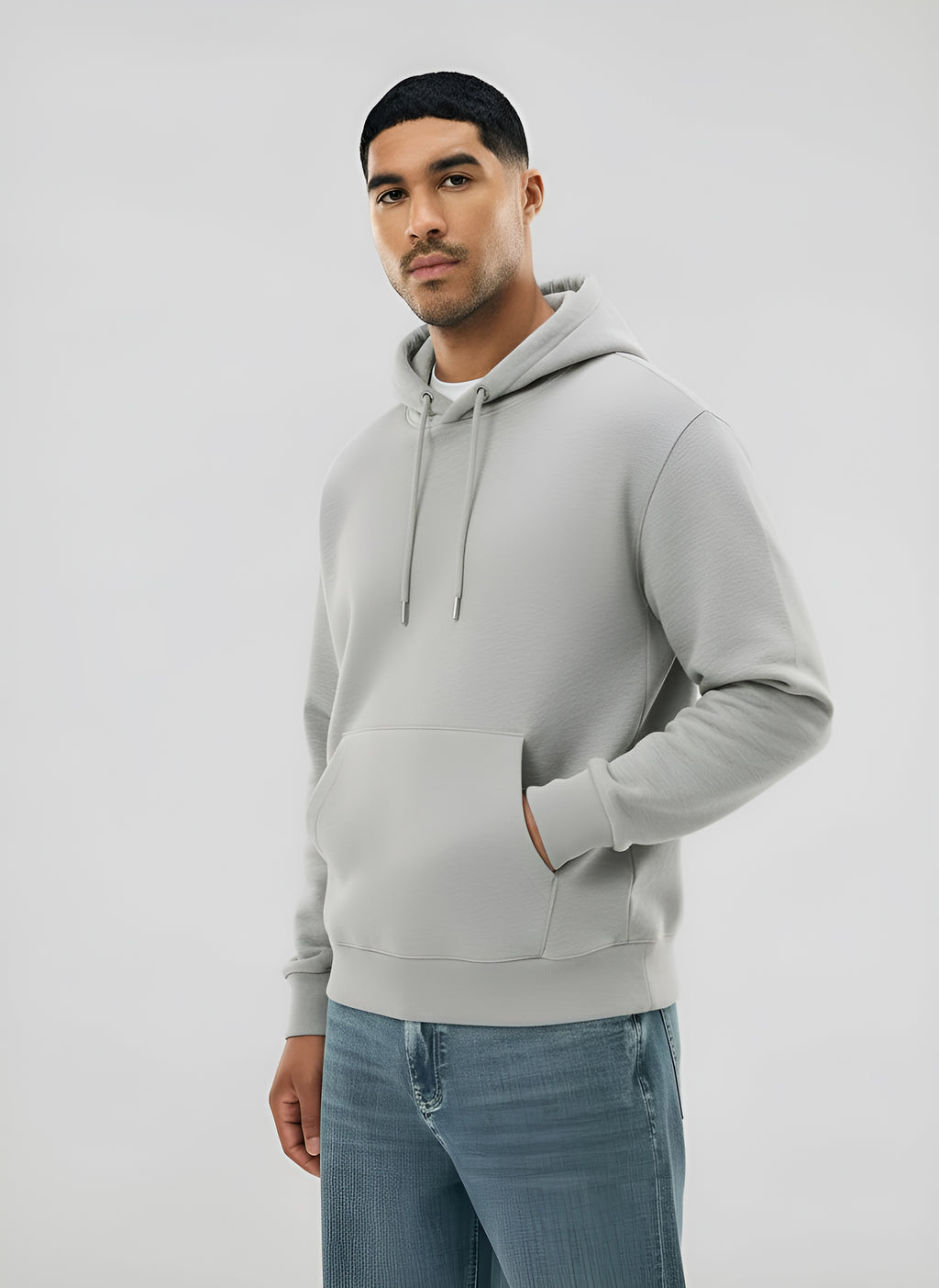 Herren-Kapuzenpullover - "Need Money for Porsche" Slogan-Print, klassische Passform mit Kängurutasche und Kapuze