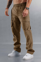 Cargo-Hose mit weitem Schnitt und Seitentaschen