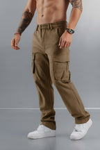 Cargo-Hose mit weitem Schnitt und Seitentaschen