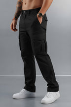 Cargo-Hose mit weitem Schnitt und Seitentaschen