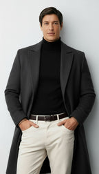Harry | Men's Long Button Trench Coat