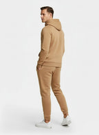 Conjunto de chándal para hombre – Sudadera con capucha y bolsillo canguro & pantalones jogger ajustados