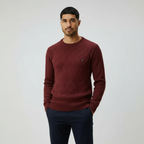 Herren-Rundhals-Pullover mit Rautenmuster – Klassischer Strickpullover für smarten & lässigen Stil