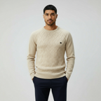 Herren-Rundhals-Pullover mit Rautenmuster – Klassischer Strickpullover für smarten & lässigen Stil