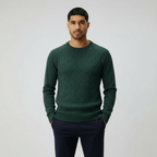 Herren-Rundhals-Pullover mit Rautenmuster – Klassischer Strickpullover für smarten & lässigen Stil