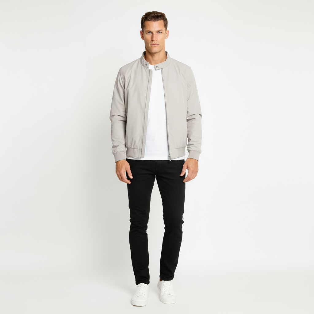 Blouson bomber léger pour homme - Veste décontractée sportive, respirante et stylée