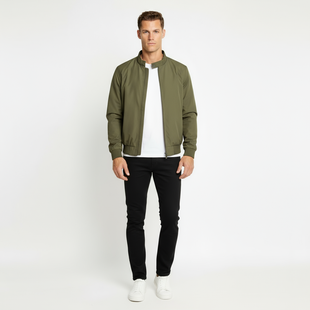 Blouson bomber léger pour homme - Veste décontractée sportive, respirante et stylée