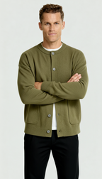 Cárdigan de punto para hombre - Esencial de capas con estilo y ajuste a medida