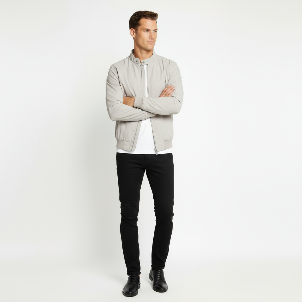 Blouson bomber léger pour homme - Veste décontractée sportive, respirante et stylée