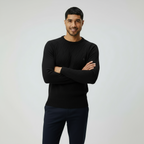 Herren-Rundhals-Pullover mit Rautenmuster – Klassischer Strickpullover für smarten & lässigen Stil